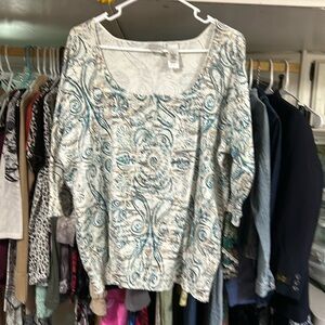 Emma James Woman 3x Top 55%Silk, 28%nylon, 17%cotton